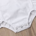 thumbnail image 5 of SUNSIOM Baby Girl Sleeveless Jumpsuit Ruffle Solid Romper Summer Clothes Outfit, 5 of 5