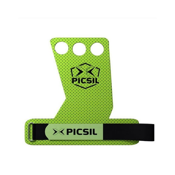 X PICSIL Azor Grips 3 Holes, Hand Grips, Gymnastics Grips, Pull ups Grips, Muscleups, Weight Lifting, Chin Ups, Training, Exercise, Kettlebell and More