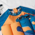 thumbnail image 4 of Kids Toddler Boys Floatation Swimsuit Buoyancy Cute Cartoon Float Suit Short Sleeve Rashguard One Piece Swimwear Bathing Suit 2-9T, 4 of 4