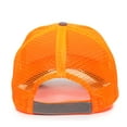 thumbnail image 4 of Outdoor Cap Hi-Vis Safety Hat – Neon Orange Mesh Back Work Cap with Reflective Trim, Adjustable Hook-and-Loop, One Size, 4 of 7