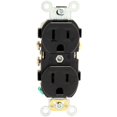 thumbnail image 1 of Receptáculo Dúplex Leviton Negro Plástico, 1 of 3