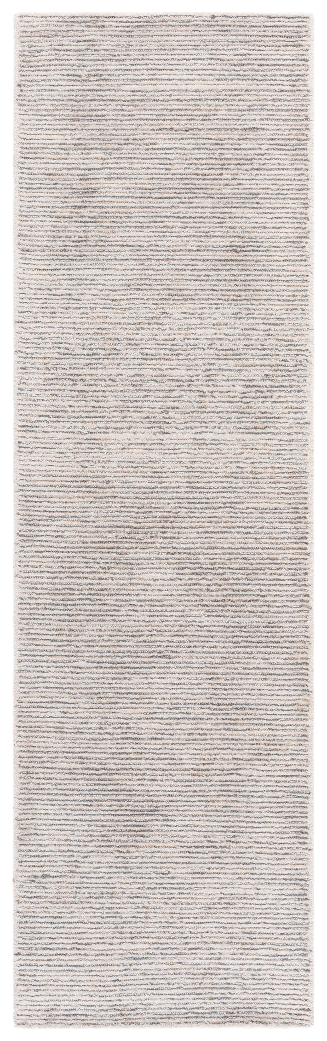 SAFAVIEH Abstract Rumen Solid Color Runner Rug, Silver/Taupe, 2'3" x 8'