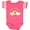 Football Pink and White, variant on Irish Princess St Patricks Day Rainbow Girls Baby Bodysuit
