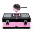 thumbnail image 2 of Pink Power Pink Tool Box for Women - 18" Small Metal & Plastic Portable Lightweight Pink Locking Empty Toolbox Chest - Craft Tote Storage Tool Case Organizer for Ladies Pink Tool Set Kit, 2 of 5