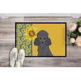 thumbnail image 2 of Carolines Treasures WDK5464JMAT 24 x 36 in. Summer Sunflowers Toy Gray Poodle Indoor or Outdoor Mat, 2 of 5