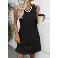 thumbnail image 3 of Vestido EVALESS Fashion Primavera-Verano con cuello en V sin mangas para mujer, 3 of 5