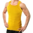 thumbnail image 3 of Different Touch 2 Pack Assorted Colors G-unit Tank Tops Square Cut Muscle Rib for Men, 3 of 4