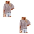 thumbnail image 3 of Minnieouse Cuello Niñas Camisa de media manga Jersey Blusa Cumpleaños Verano Primavera Moda Ropa Mujer Tops Accesorios Type2 NO2, 3 of 6
