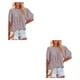 thumbnail image 1 of Qarigey Camisa de media manga con volantes elegante blusa de encaje fresca viaje cumpleaños verano primavera ropa mujer Tops Accesorios Type1 NO1, 1 of 6