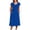 🔥 Blue, variant on Sentmoon Dresses for Wedding Guest Summer 2026 Active Solid Color Short Sleeve Crew Neck Fitted Dress Regular Fit for Going Out and Party S