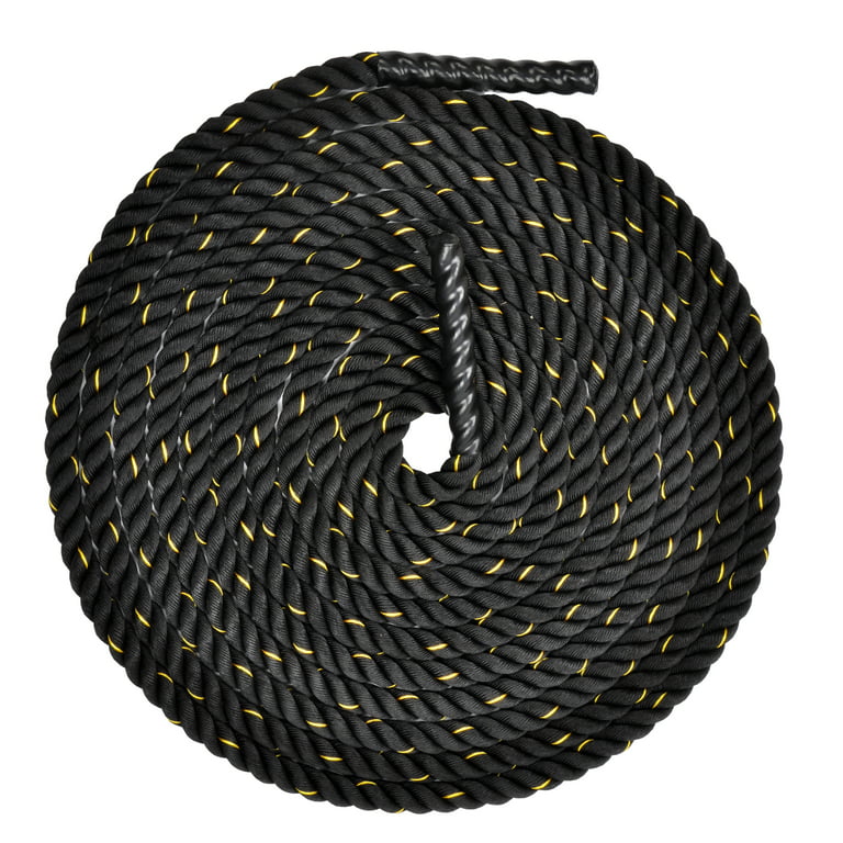 Scratch and Dent - 30' x 2 Battle Rope Black Poly Dacron - FINAL SALE