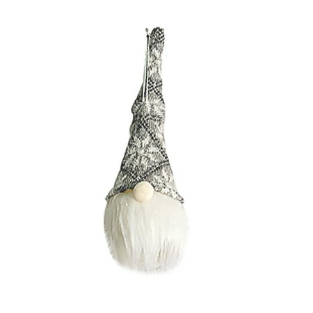 

Christmas Savings Feltree Christmas Decoration Faceless Doll Pendant Shiny Dress Up