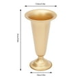 thumbnail image 3 of 10Pcs DIY Metal Wedding Flower Trumpet Vase, Gold Trumpet Vase Planter Flower Holder Elegant Flower Vases Stand for Wedding Centerpieces Home Decor, 3 of 13