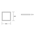 thumbnail image 3 of Estevez Panel LED Empotrable o Suspendido, 40 Watts, 3600lm, 6000K, Color Blanco, 3 of 7