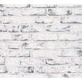thumbnail image 1 of Best OF Wood'n Stone - Papier Peint Moderne en Bois Pierre Brique Blanc, Gris Rouleau, 1 of 1