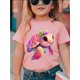 thumbnail image 1 of Adorable camiseta de verano con estampado vibrante de tortuga - Cuello redondo informal, ropa de juego para exteriores | Diseño divertido | Ajuste cómodo, 1 of 6