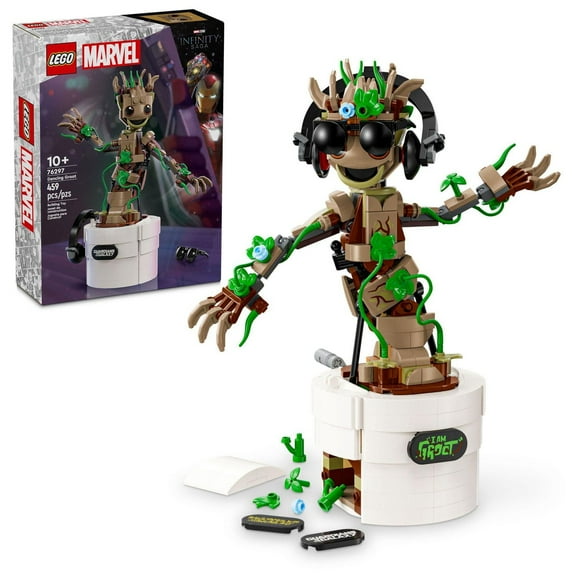 LEGO Super Heroes Marvel Groot dansant 76297 Ensemble de construction (459 pièces)
