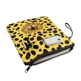 thumbnail image 3 of HELLHERO Zipper Pouch Polyester Fabric Reusable Protector Wrap Bag with Lightweight Zipper Bag Book Carrying Case, 11.42 x 8.66 Inch, Yellow Leopard Sunflower Butterfly, 3 of 8
