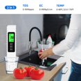 thumbnail image 2 of Mosiee 3 In 1 Water Quality Tester Temperature Meter For Drinking Water Aquariums, 2 of 9