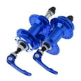 thumbnail image 1 of jinwen 1 Pair Bike Front & Rear Hub Disc Brake Hub Set 36Hole w/ Quick Release Blue, 1 of 9