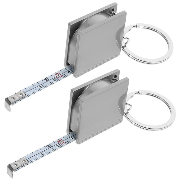 QIFULL 2Pcs Pocket Measuring Tape Metal Retractable Square for Adults