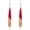 Red Teardrop, variant on Natural Wood Resin Bar Dangle Earrings for Women Boho Earrings Statement Earrings Geometric Bar Wooden Earrings[r9976]