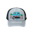 thumbnail image 2 of Unisex Embroidered Family Cruise, Traveling, 6-Panel Trucker Hat, Light Gray/Black, Classic, Adjustable Fit, 2 of 4