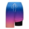 thumbnail image 6 of RYDCOT Mens Swimsuit Trunks 9" Quick Dry Swim Shorts with Compression Liner and Pockets Blue, 6 of 6