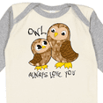 thumbnail image 4 of Inktastic Owl Always Love You- cute owl family Boys or Girls Long Sleeve Baby Bodysuit, 4 of 5