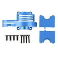 thumbnail image 1 of Cubierta protectora de engranaje principal de aluminio, cubierta de engranaje principal de metal de repuesto para coche TRAXXAS SLEDG de 4 ruedas motrices 1/8 RC, color azul, 1 of 14