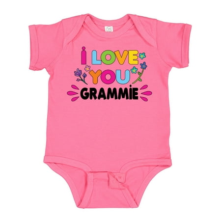 

Inktastic I Love You Grammie with Flowers Gift Baby Girl Bodysuit