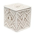 thumbnail image 1 of Caja de pañuelos de tejida , decoración de cubierta, organizador de encimera, soporte de pañuelos de macramé, caja de papel higiénico, 1 of 9