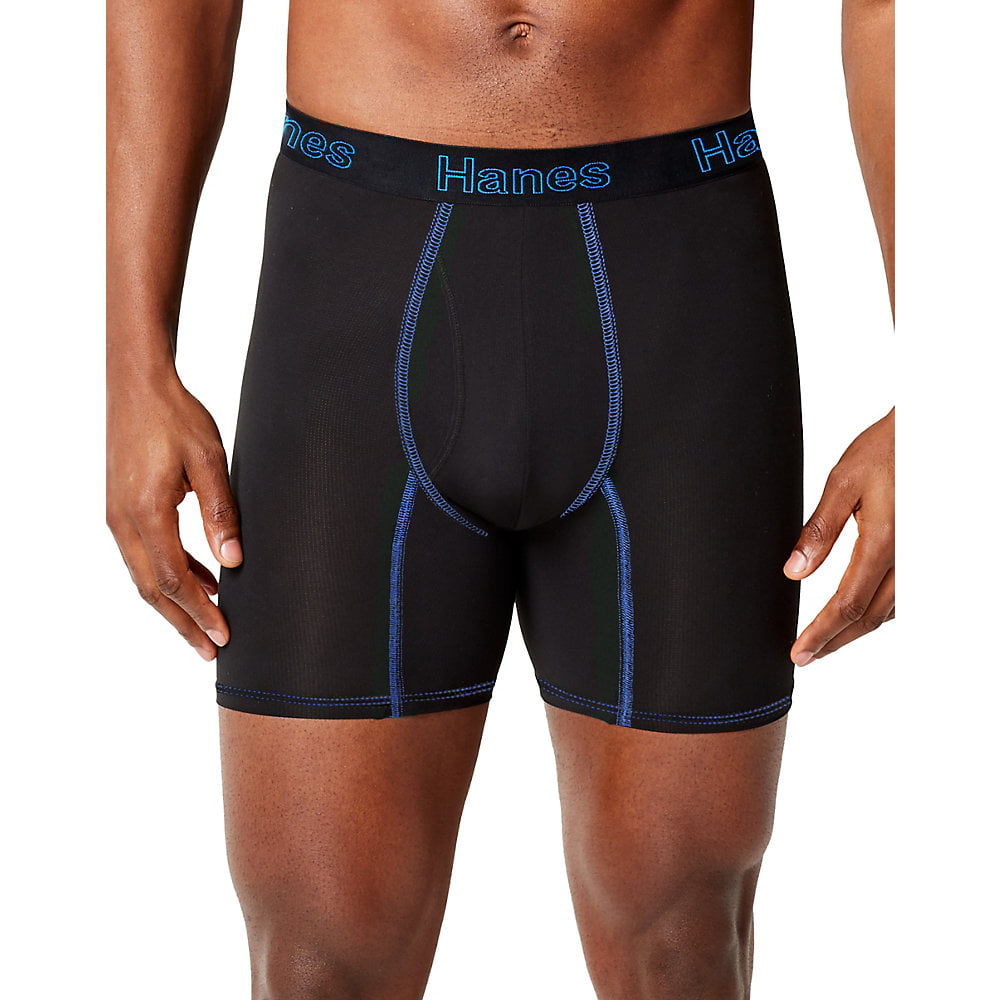 Hanes Men's Comfort Flex Fit® Breathable Mesh Boxer Briefs 3-Pack ...