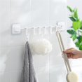 thumbnail image 1 of Kitchen Storage Rack with Detachable Moving 6 Hooks Hoop Loop Tableware Shelf with Draining Chopstick Holder Wall Mount Storage Shelf for Home Restaurant, 1 of 9