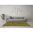 thumbnail image 3 of Ahgly Company Indoor Rectangle Solid Yellow Modern Area Rugs, 6' x 9', 3 of 4