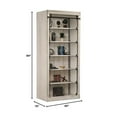 thumbnail image 2 of Martin Furniture Avondale Tall Wood Bookcase in Weathered White, 2 of 2
