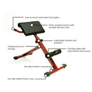 Stamina X Hyper Extension Exercise Bench, Red and Black