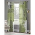 thumbnail image 5 of Sage Green Abstract Semi Sheer Curtains 96 Inch Length 2 Panels Set, Modern Mottled Art Oil Painting Sheer Kitchen Curtain Privacy Voile Window Curtain for Living Room Bedroom Rod Pocket Drapes, 5 of 7