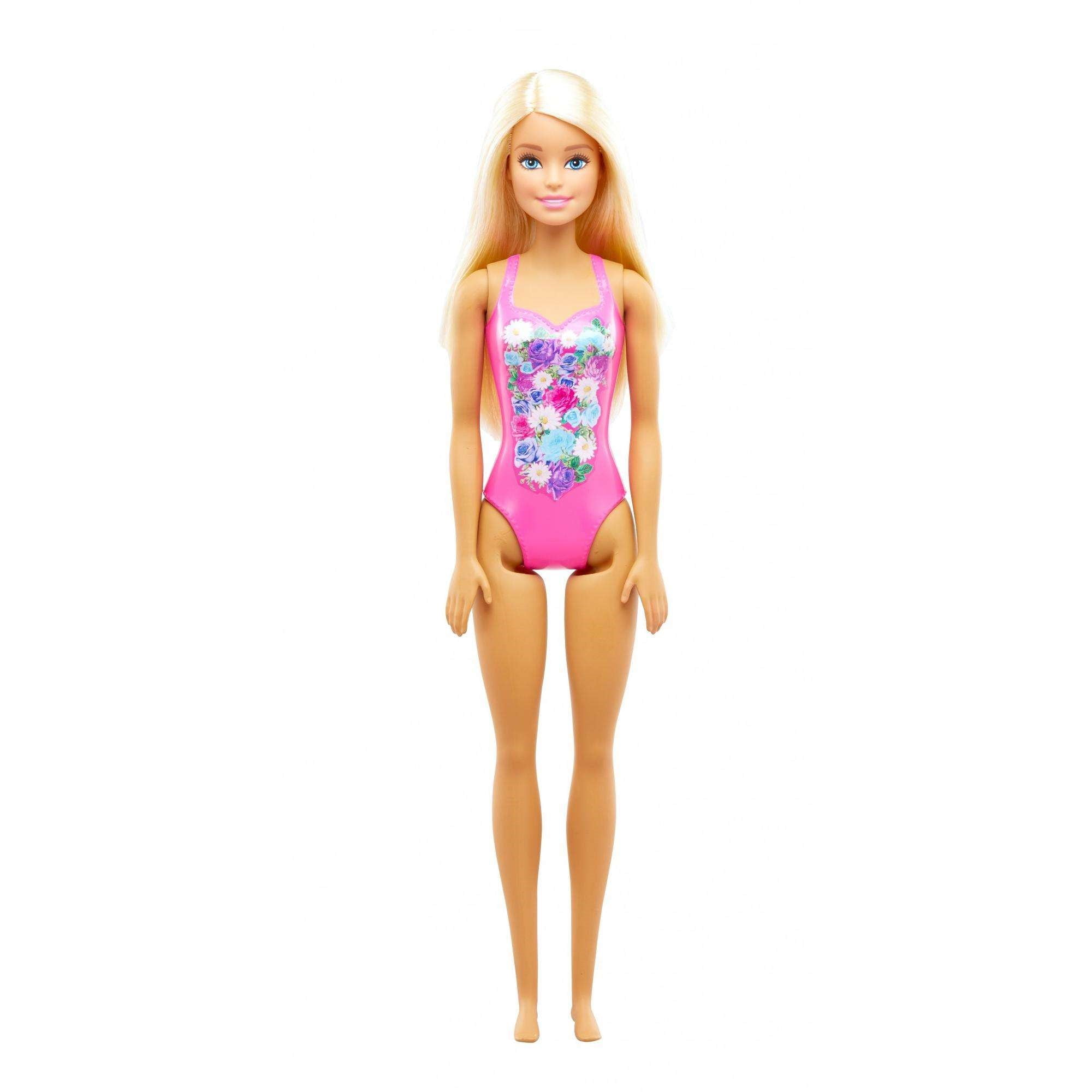 Barbie Beach Doll with Pink Graphic One 