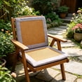 thumbnail image 2 of FEOLGEHLY 16.5x16.5in Mugwort Floss Rattan Outdoor Chair Cushions, Ice Silk Breathable Outside Cooling Mat Chair Pads, Non-Slip Washable Car Seat Cushion for Summer Home Office Indoor Use, 2 of 7