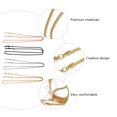 thumbnail image 4 of 4Pcs Metal Copper Glasses Chain Stylish Glasses Lanyard Non-skid Glasses Rope, 4 of 8