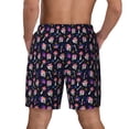 thumbnail image 2 of Lsque Mens Swim Trunks Skulls In Floral Pattern - Bathing Suit Compression Liner - Beach Swim Shorts Swimwear - (S-3XL) - Stretch Quick Dry -Large, 2 of 9