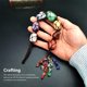 thumbnail image 3 of Cristales Piedras Portátil Cuelga Decoración DIY Pared Arte Colgantes Montado en la pared Presentes Adornos Accesorios Salón Coche Silver Wire Jumpingount HA047833-02, 3 of 7