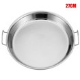thumbnail image 1 of Stainless Steel Pan Cold Noodle Making Tools Steamed Rice Tray Cake Dish for Home Kitchen(23CM), 1 of 8