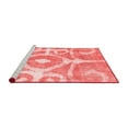 thumbnail image 2 of Ahgly Company Machine Washable Indoor Square Abstract Red Modern Area Rugs, 6' Square, 2 of 4