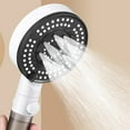 thumbnail image 3 of 6 Modes Filter Shower Head Anti Limestone High Pressure Rain Showerhead Shower Head Support Large Water Output (shower head), 3 of 7
