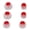 Transparent Red, variant on NFTIGB 6 Pieces Earphone Eartips Silicone Soft Noise Isolation Replacement Earplugs for 4.5mm-6.5mm Sound Hole Inner Tube, 3 Sizes (S/M/L) Extremely Comfortable Fit, Gray Red