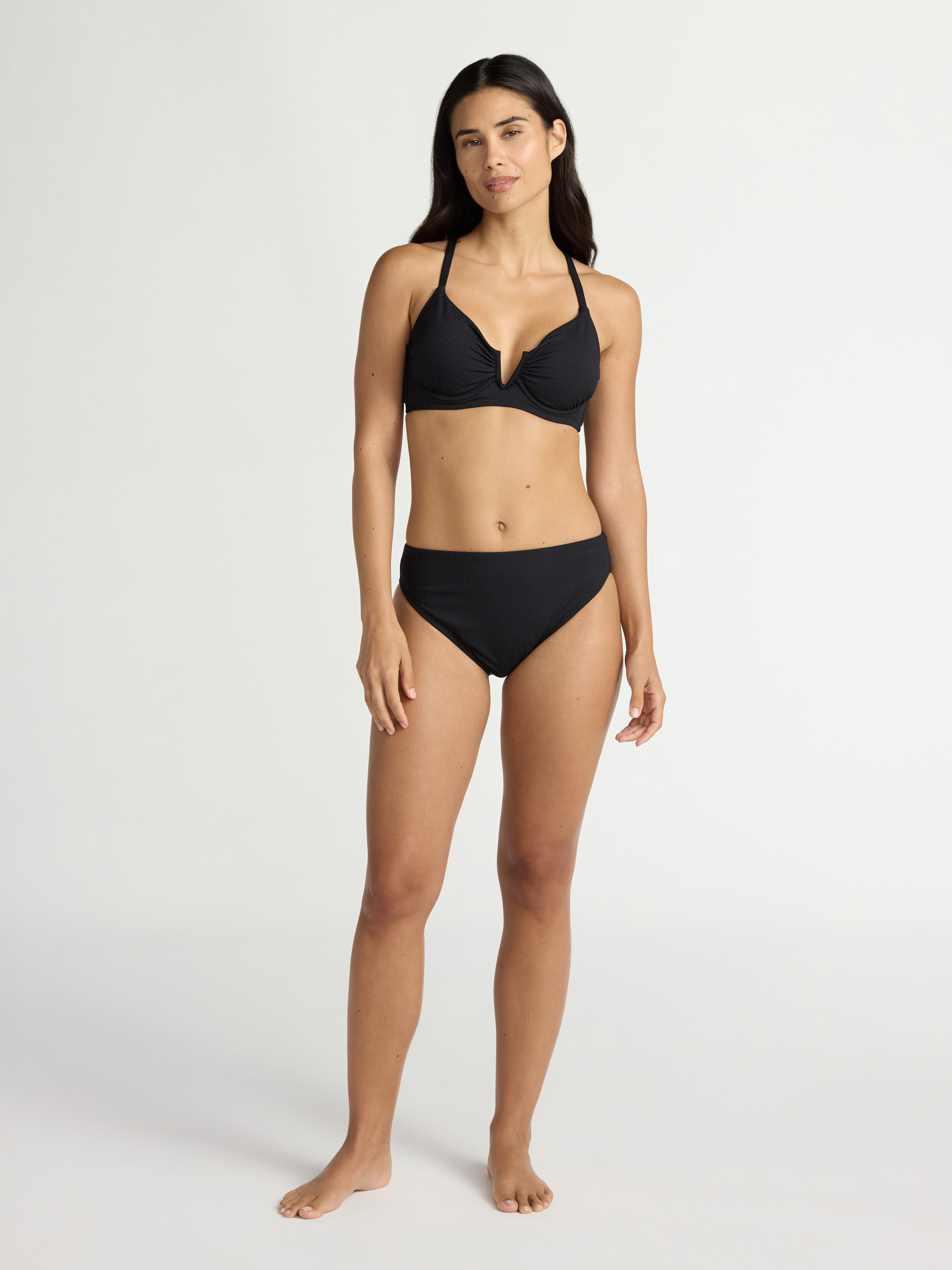 Time and Tru Women's V Wire Underwire Bikini Top, Sizes XS-2X