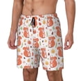 thumbnail image 2 of Uemuo Squirrel And Maple Leaf Pattern Mens Swim Trunks Quick Dry Board Shorts with Mesh Lining, Stretch Beach Shorts Quick Dry No-Chafing Board Shorts-XX-Large, 2 of 9