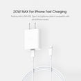 thumbnail image 3 of Amdohai USB Type-C Fast 20W Mini Plug Portable Phone Adapter Travel Wall Socket PD3.0 Fast Charging Compatible with 12/12mini/12pro, 3 of 7